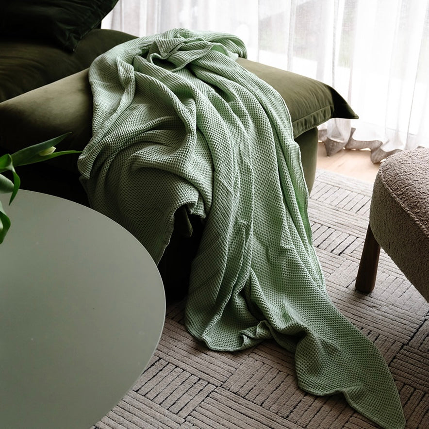 Waffle Blanket - Seedling