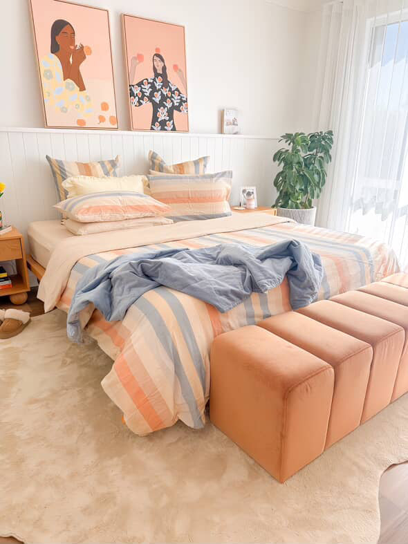 Cloud Cotton Duvet Cover - Poppy