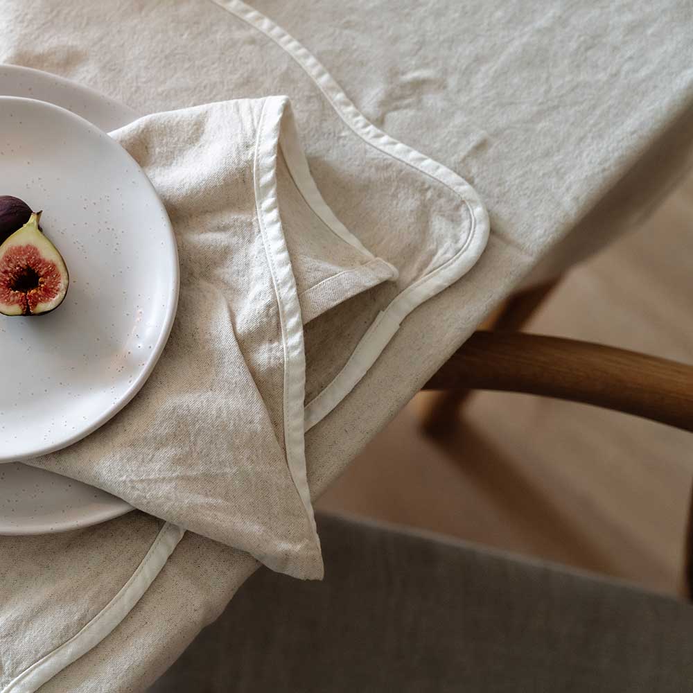 Napkins - Beige Love (set of 2)