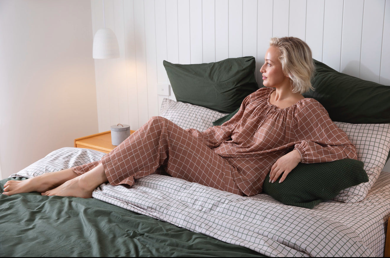 Cloud Cotton Duvet Cover - Fern