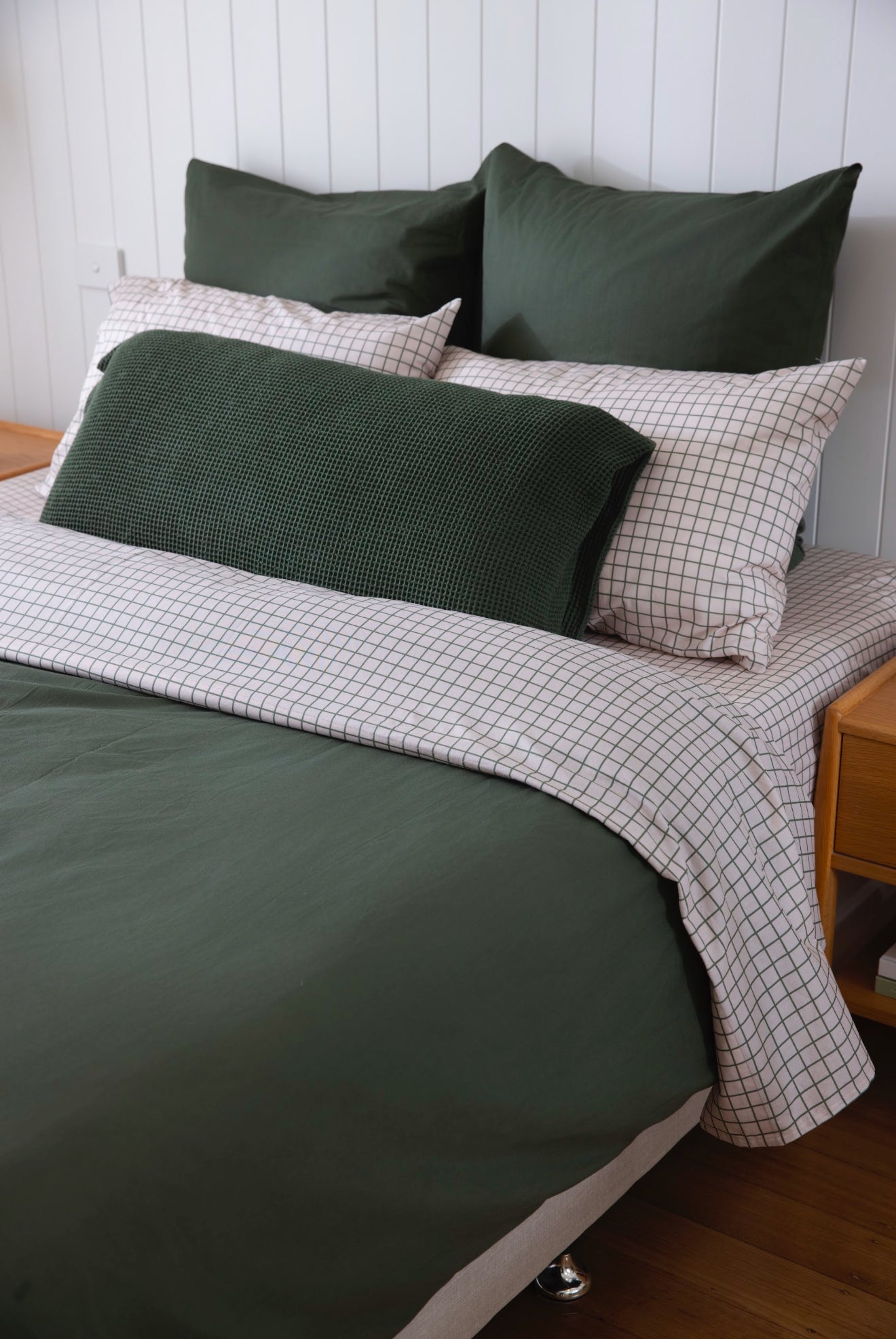 Cloud Cotton Duvet Cover - Fern