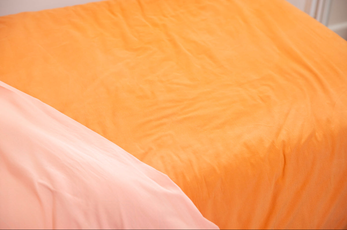 Cloud Cotton Duvet Cover - Peach Perfect (Peach finish)