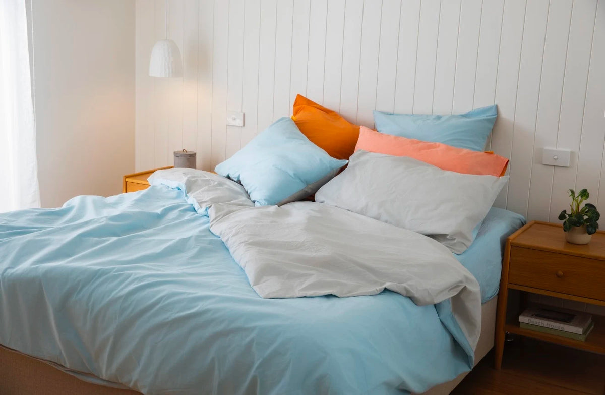 Cloud Cotton Duvet Cover - Skylar (Peach Finish)