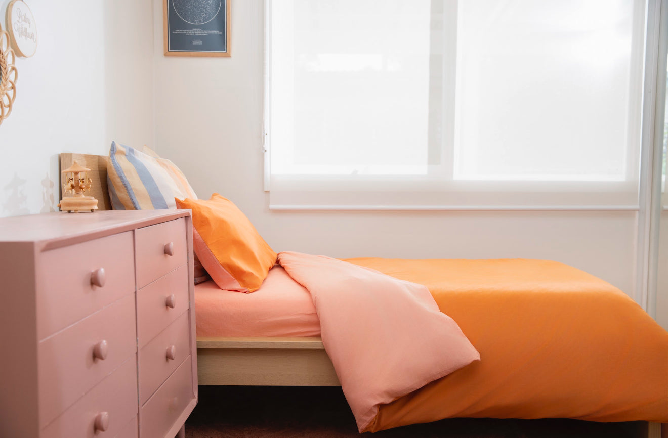 Cloud Cotton Duvet Cover - Peach Perfect (Peach finish)