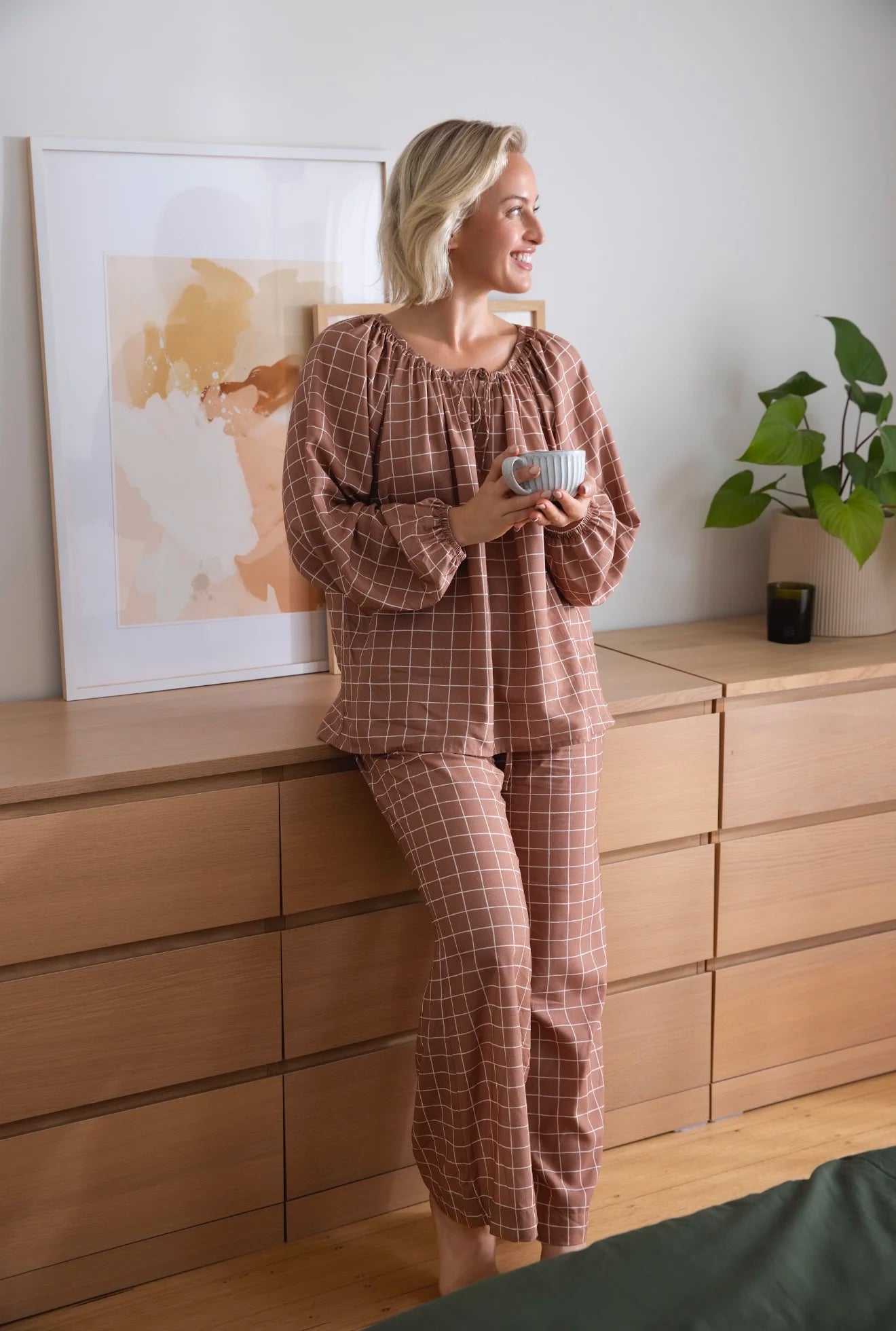 Sleepwear Set - Snuggle Squares