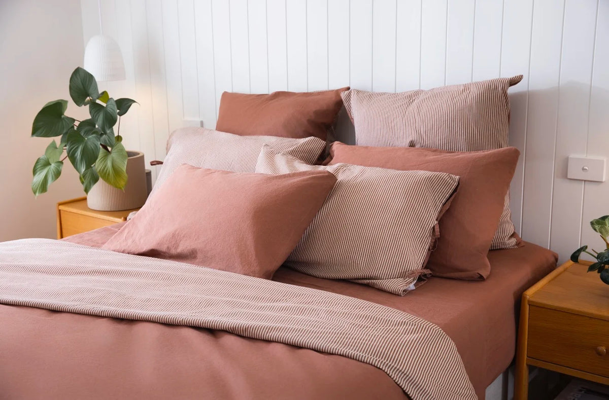Cloud Cotton Duvet Cover - Terra