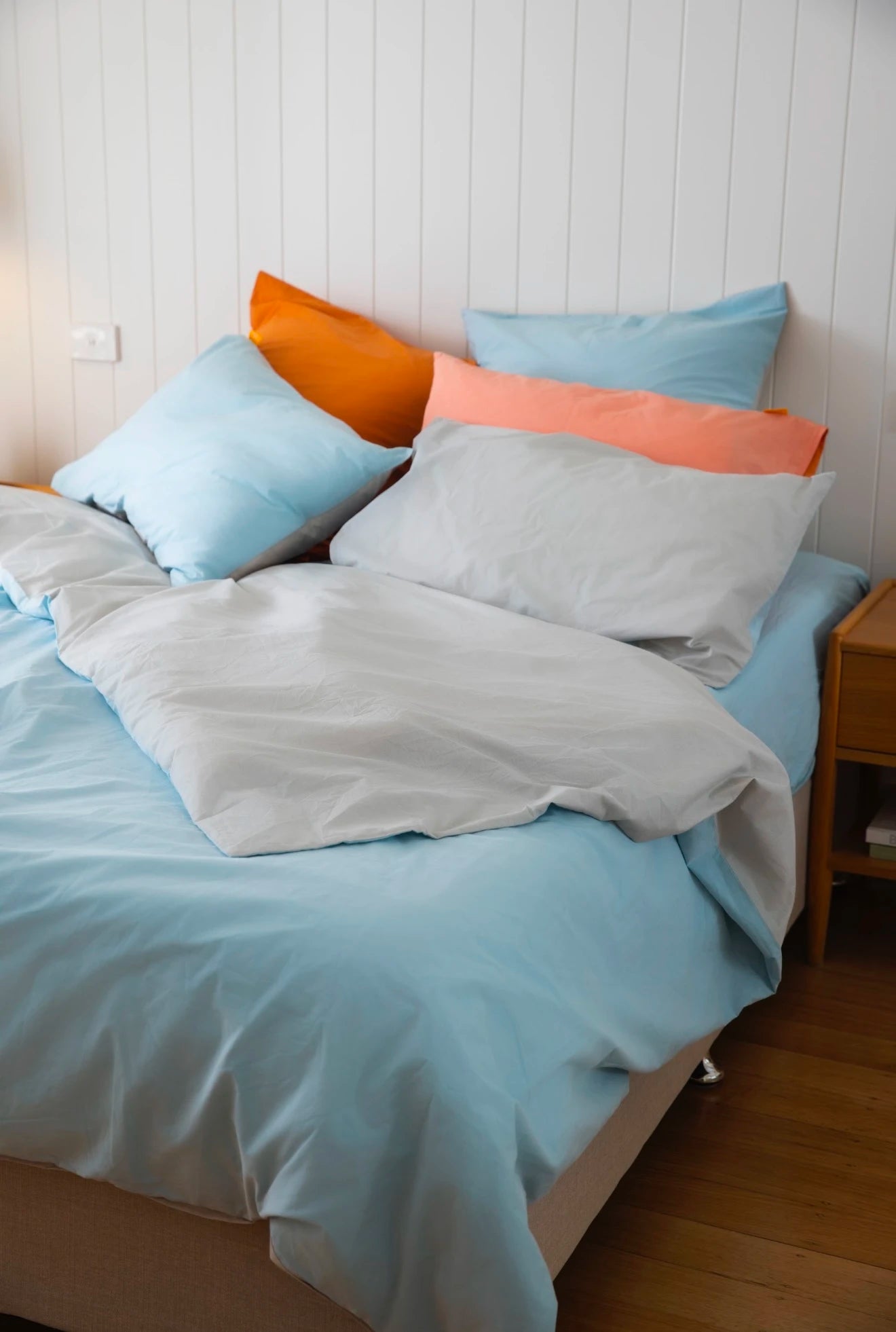 Cloud Cotton Duvet Cover - Skylar (Peach Finish)