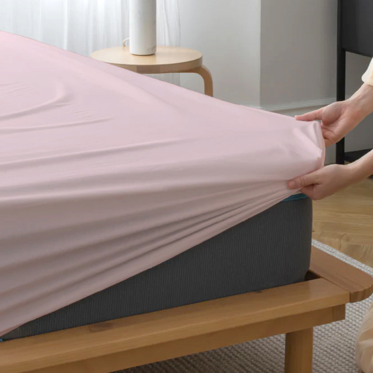 Fitted Sheets - Clay Pink